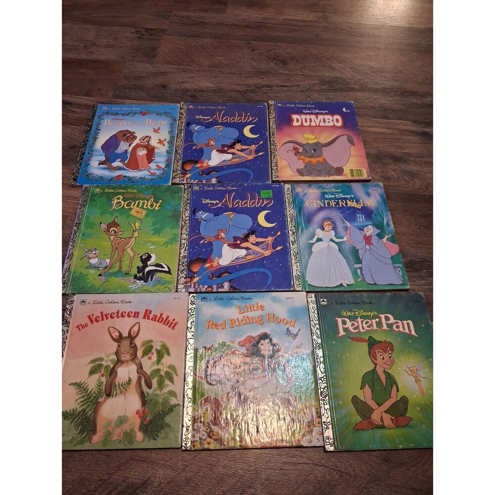 Little Golden Book Lot - Scrapping Crafting Condition  Cinderella Belle Peter